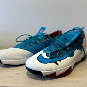 Nike KD Blue and White Athletic Shoes